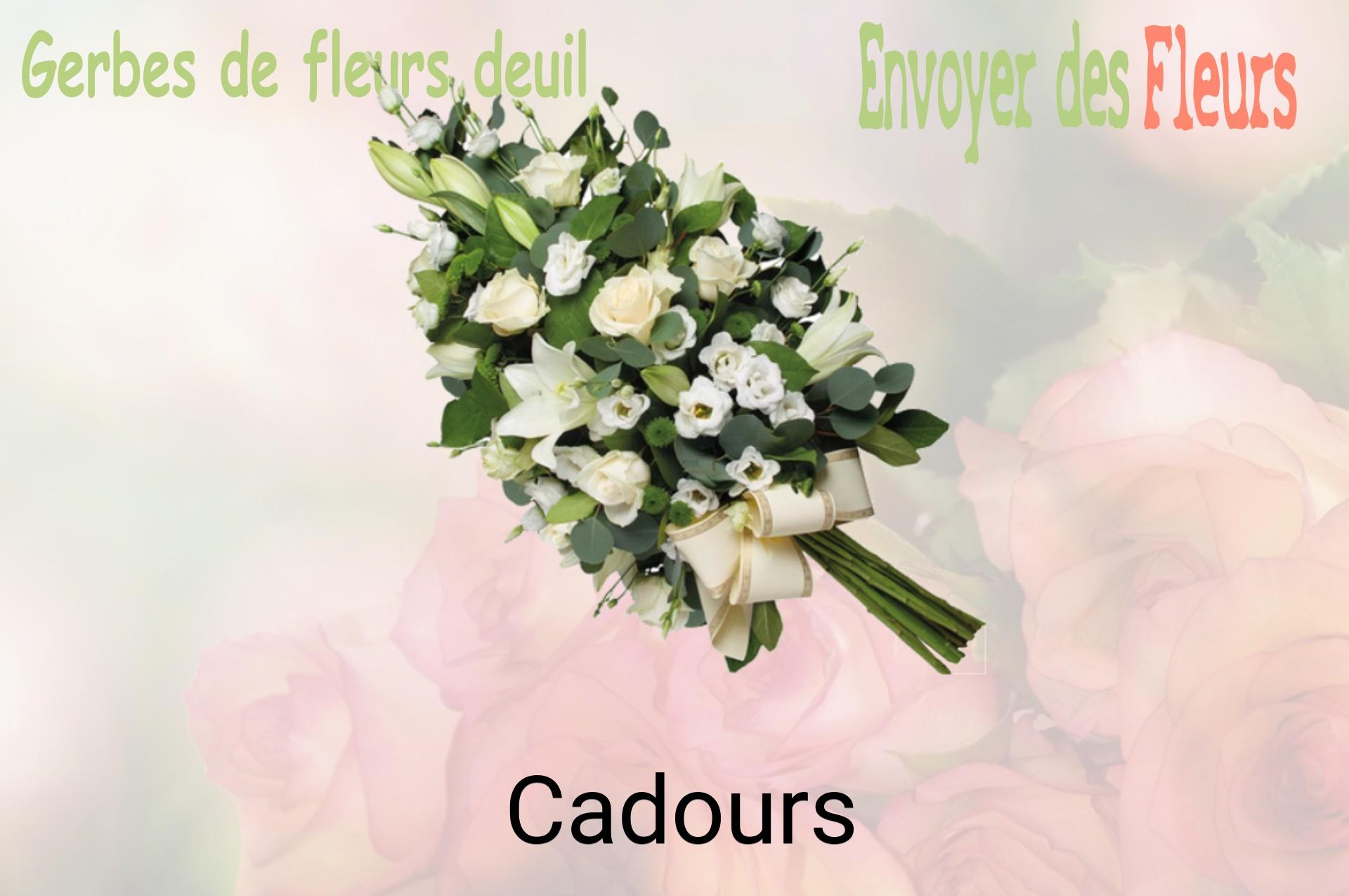 Gerbe de fleurs de deuil livrée à Cadours